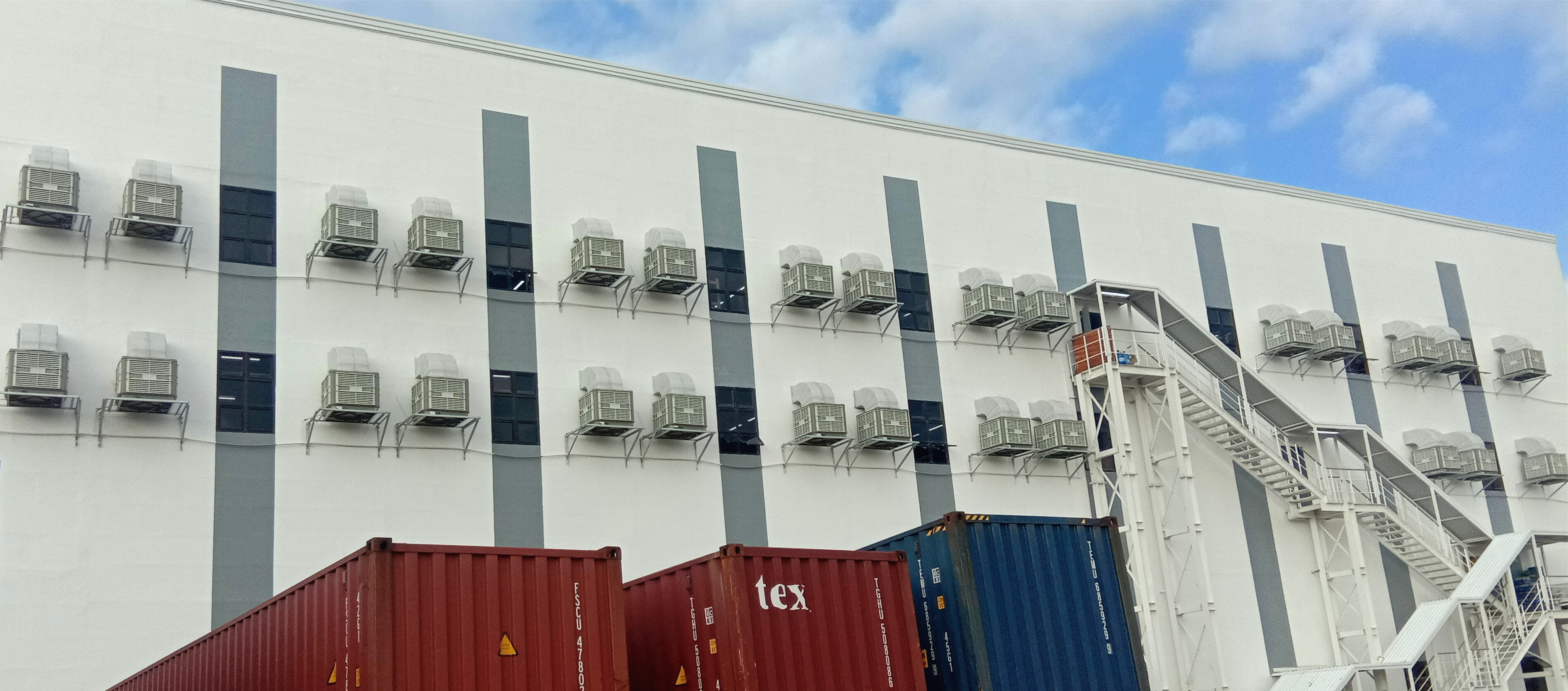 環(huán)?？照{廠房降溫示意圖