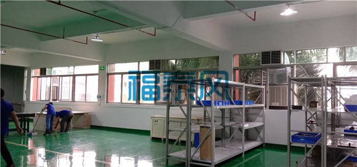 絲印車(chē)間降溫-案例